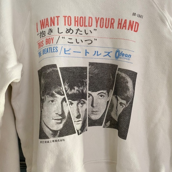 RE/DONE Beatles Hold Your Hand limited edition sweatshirt size M - Picture 3 of 5